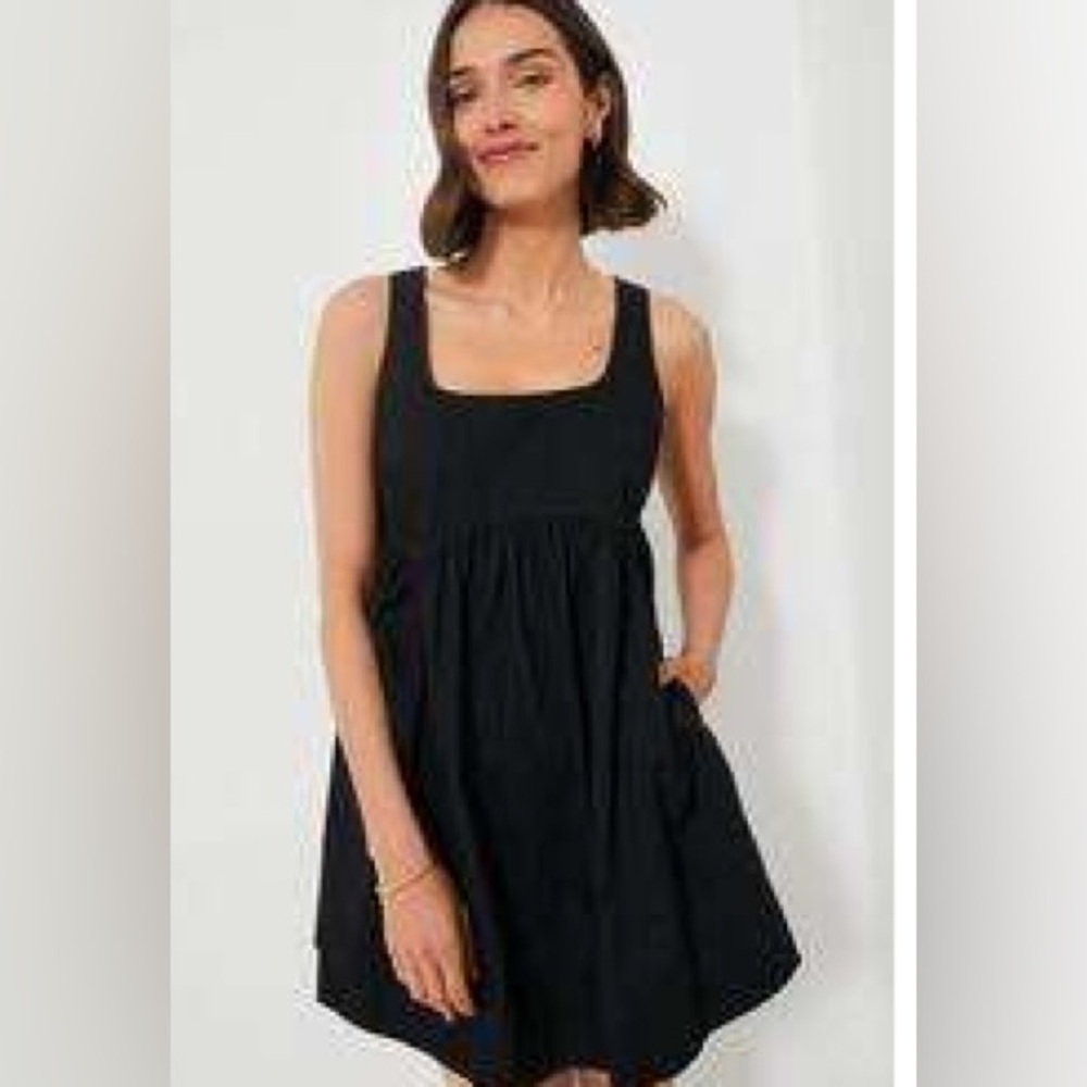 Tuckernuck Pomander Place Black Sleeveless Porto Dress, Size Small